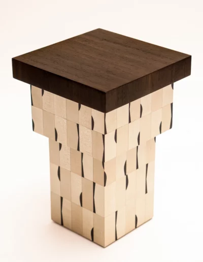 Collectible furniture with wood marquetry