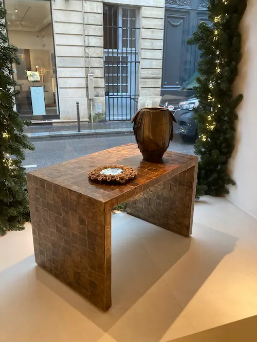 Mica coffee table by Jean Michel Frank